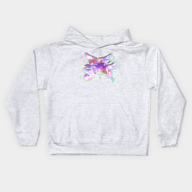 FREE SPIRIT Kids Hoodie by CreativeOpus